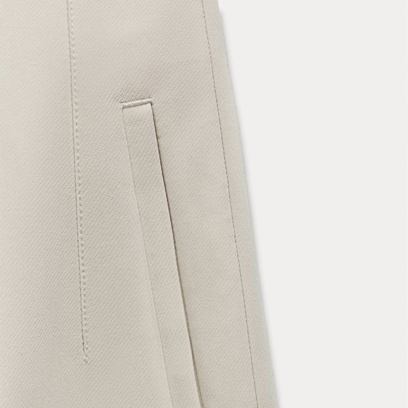 ZARA High Waist Pants in Oyster Beige size Small - Picture 8 of 9